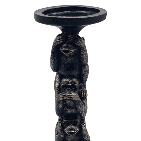 Görmedim Duymadım Bilmiyorum Polyester 3 Maymun Şamdan