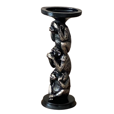 Görmedim Duymadım Bilmiyorum Polyester 3 Maymun Şamdan