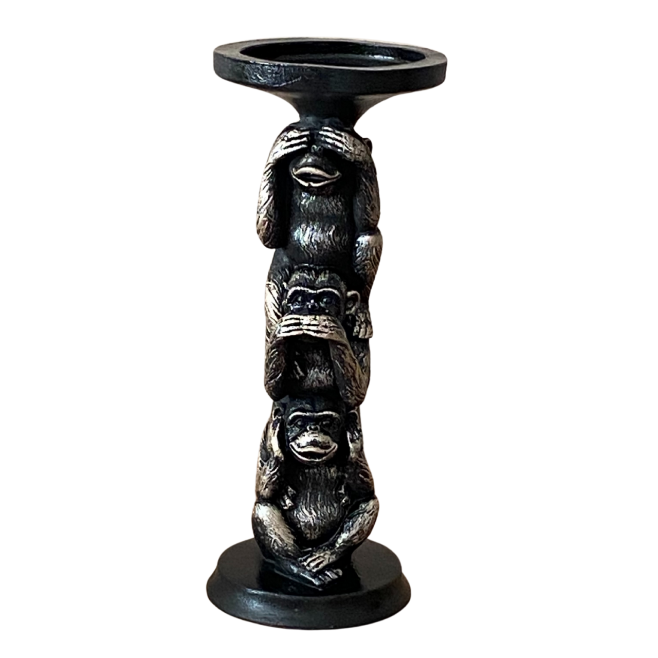 Görmedim Duymadım Bilmiyorum Polyester 3 Maymun Şamdan