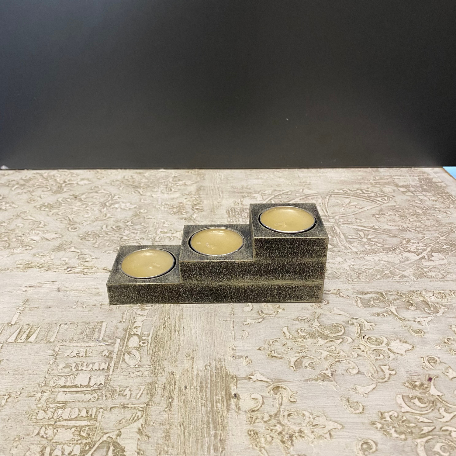 Merdiven Ahşap Led Mumluk