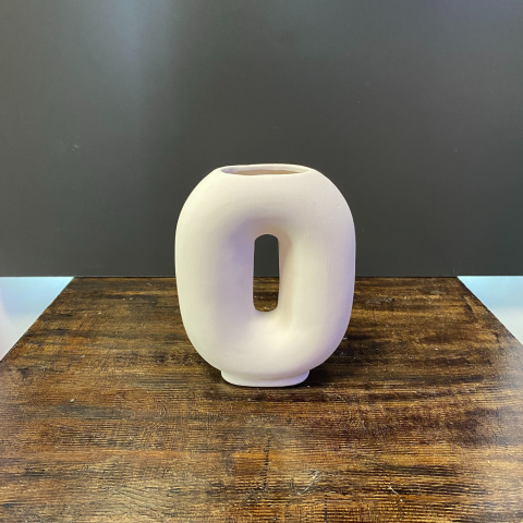 Seramik Küçük Kısa Vazo