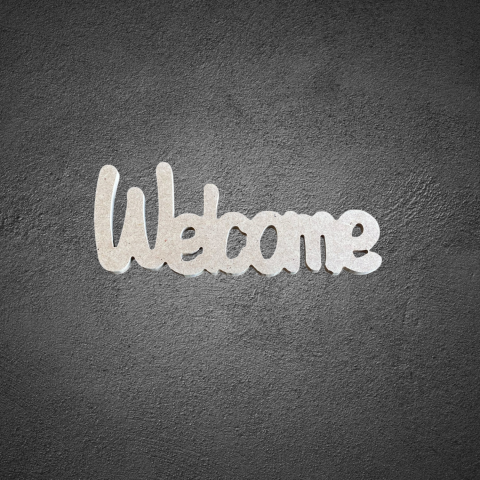 Welcome yazı büyük