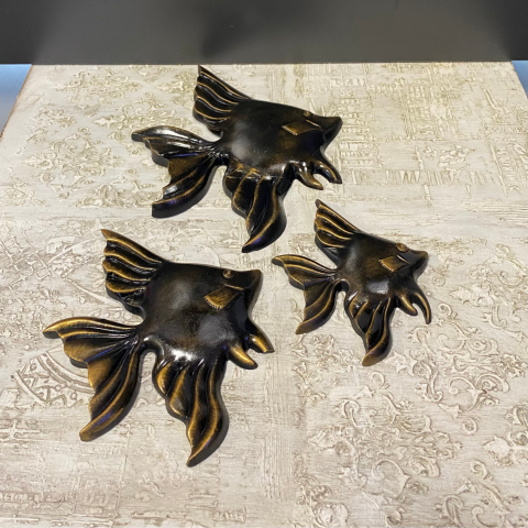 3'lü Balık Duvar Dekoru