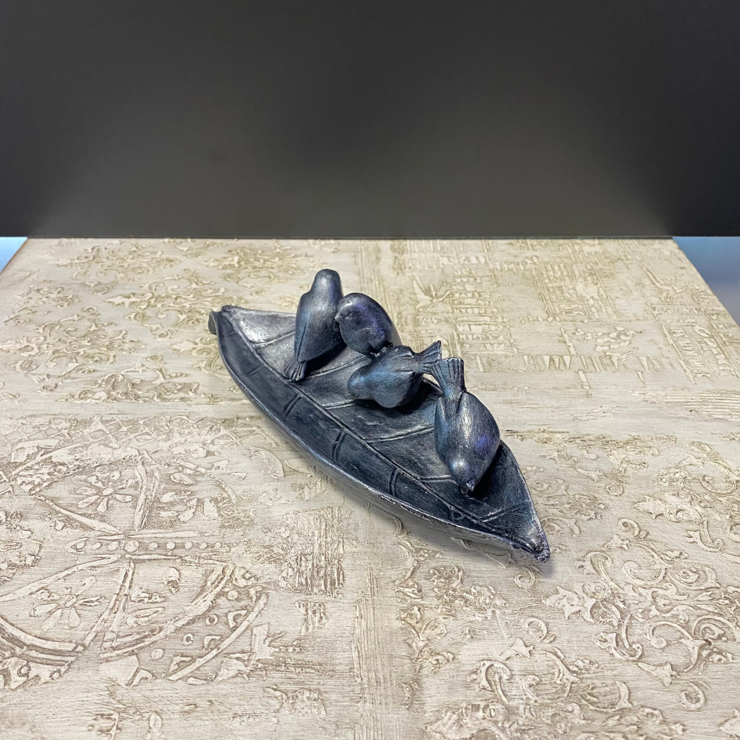 4 Kuşlu Dekoratif Tabak Anahtarlık