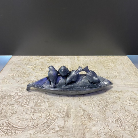 4 Kuşlu Dekoratif Tabak Anahtarlık