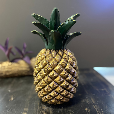 Dekoratif Büyük Dikenli Ananas Biblo