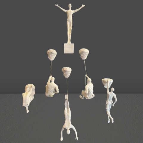 6'lı Tırmanan Dağcı Adam