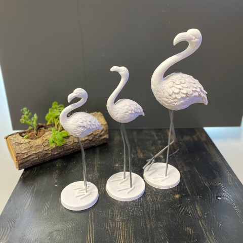 3'lü Flamingo Set