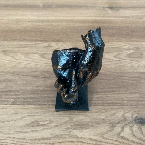 Eli Yanak ve Gözünde Hediyelik Tekli Polyester Mask