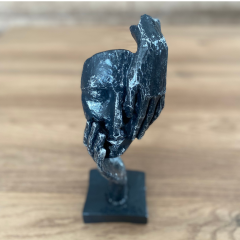 Eli Yanak ve Gözünde Hediyelik Tekli Polyester Mask