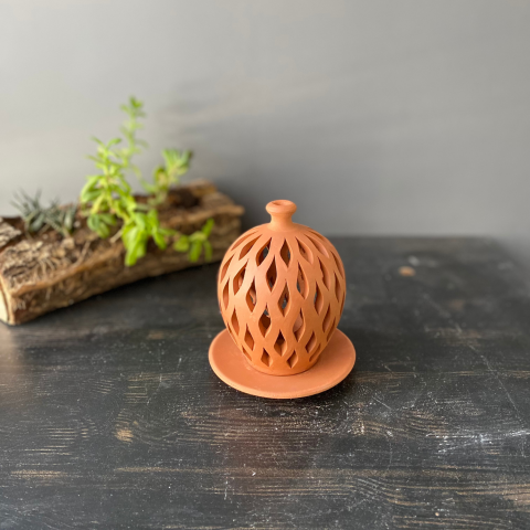 Küçük Çömlek Fener Mumluk