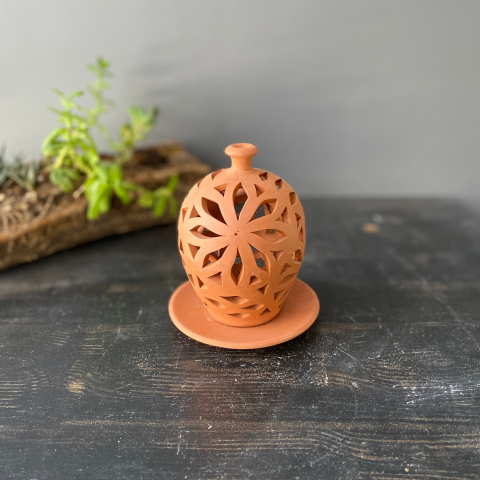 Küçük Çömlek Fener Mumluk