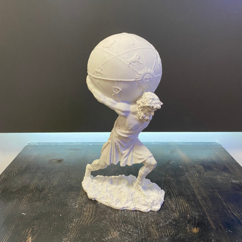 Dünya Taşıyan Atlas Eller Arkada