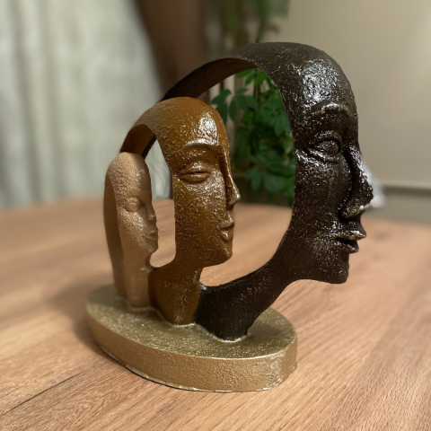 Aile Mask Baba Anne Çocuk Üç Yüzlü Mask