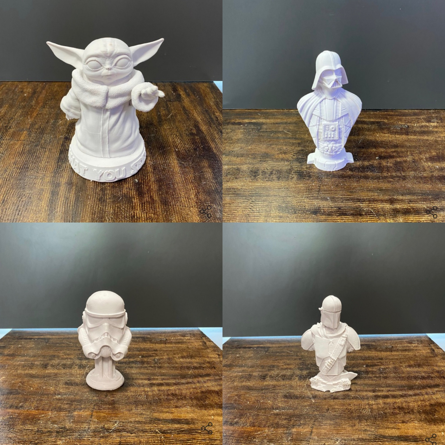Star Wars Yıldız Savaşları Ham Polyester Obje Seti