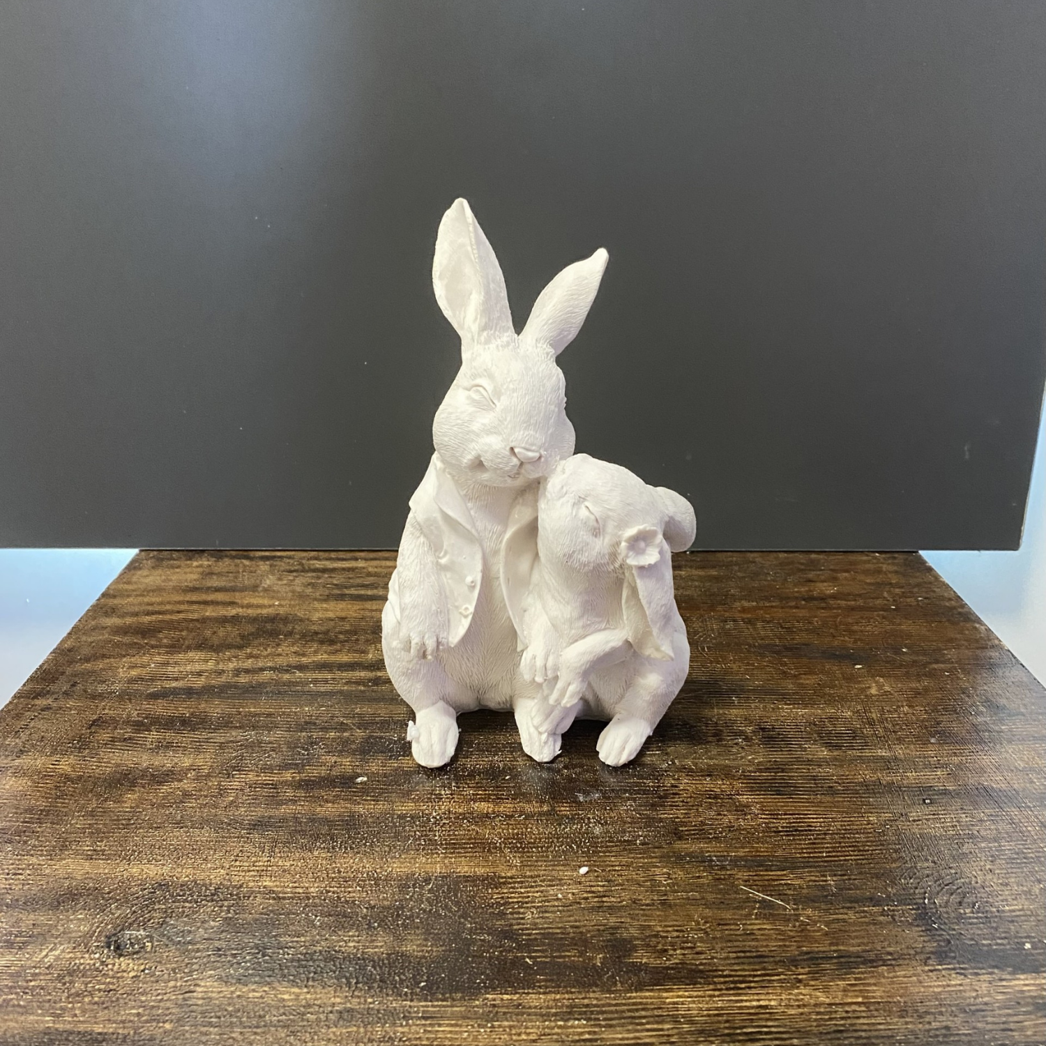 Yavrulu Tavşan Ham Polyester Obje