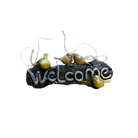Welcome Yazısı Kapı ve Duvar Süsü