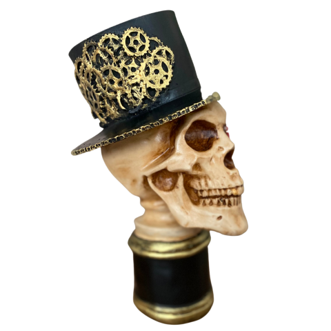 Şapkalı Kurukafa İskelet Biblo