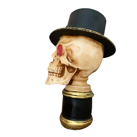 Şapkalı Kurukafa İskelet Biblo