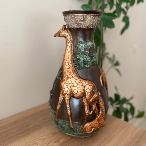 Safari Zürafa Dekoratif Vazo