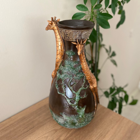 Safari Zürafa Dekoratif Vazo