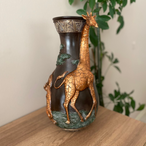 Safari Zürafa Dekoratif Vazo