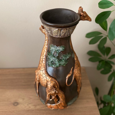 Safari Zürafa Dekoratif Vazo