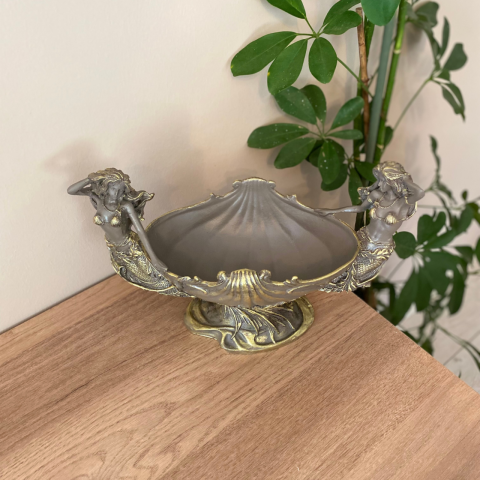 Deniz Kızı Figürlü Konsol Üzeri Gondol Biblo