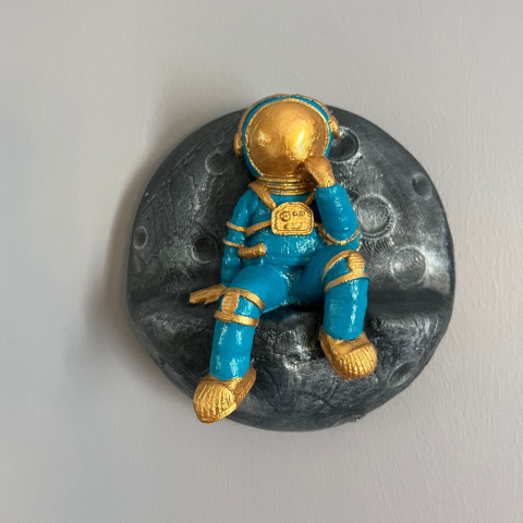 Ayda Oturan Astronot Seti