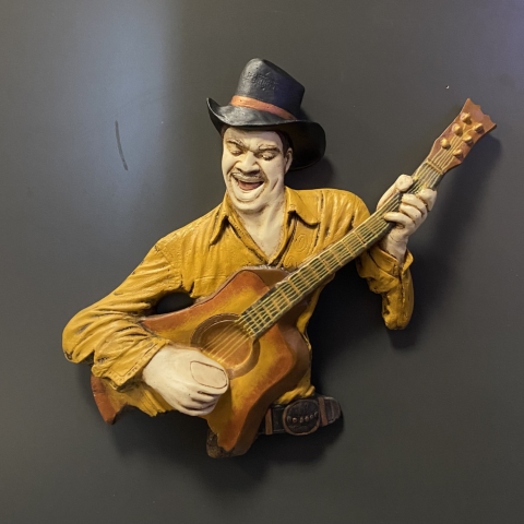 Gitar Çalan Müzisyen Duvar Dekoru
