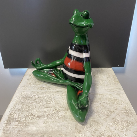 Elleri Yanda Açık Yoga Yapan Kurbağa