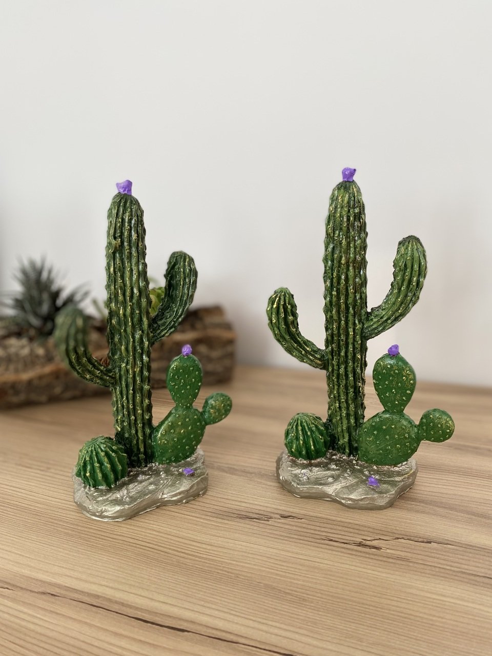 Polyester Kaktüs  Dekoratif Biblo
