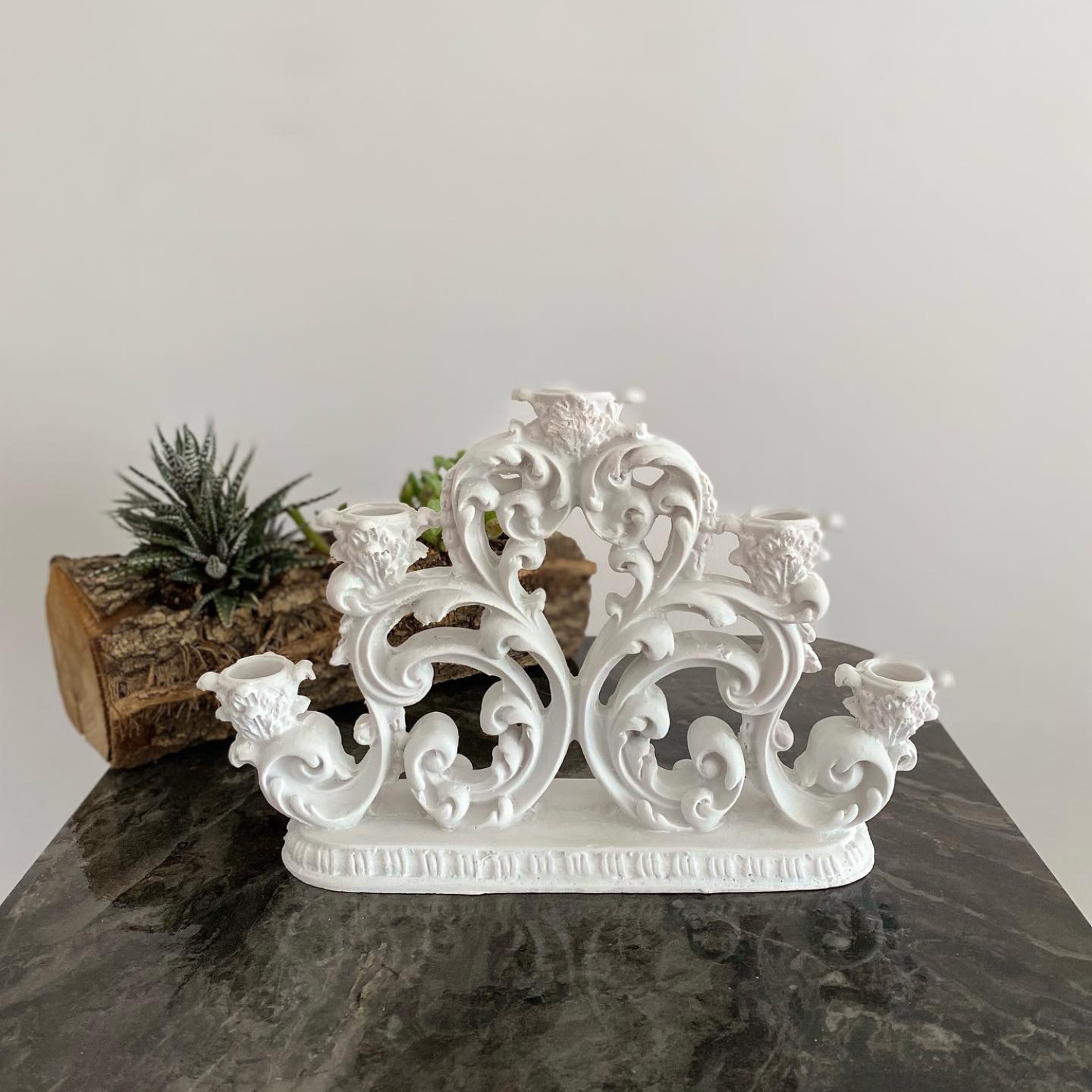 Klasik 5'li Şamdan Mumluk