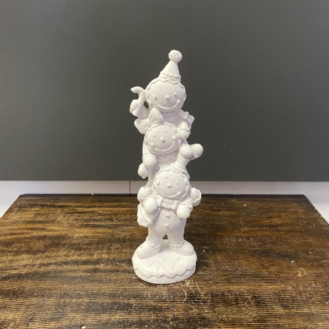 Dokulu Yılbaşı Üst Üste 3'lü Kardan Adam