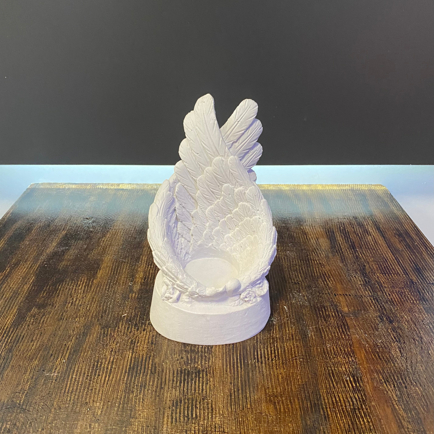 Kanatlı Kapalı Mumluk Büyük Ham Polyester Obje