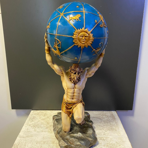 Dünya Taşıyan Atlas Büyük Biblo