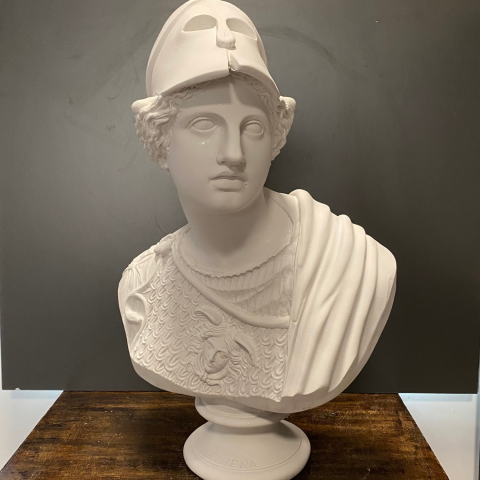 Athena Büst Ham Polyester Heykel