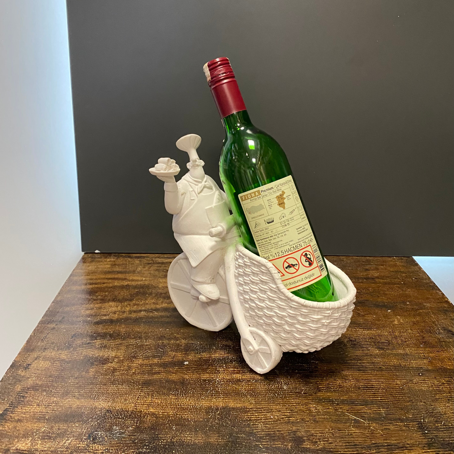 Şef Aşçı Şaraplık Şişe Tutucu