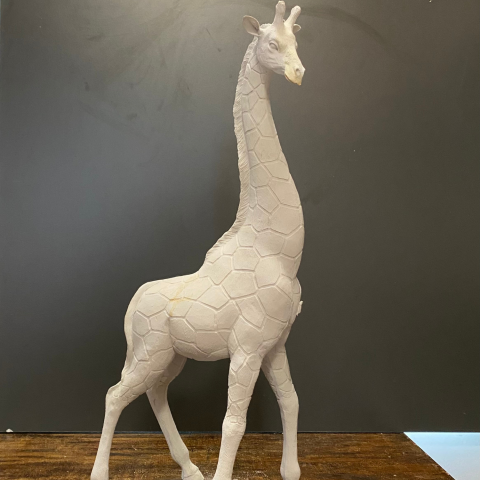 Zürafa Küçük Ham Polyester Obje