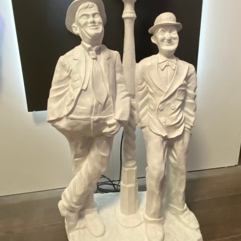 Laurel  ve Hardy Işıklı Ham Polyester