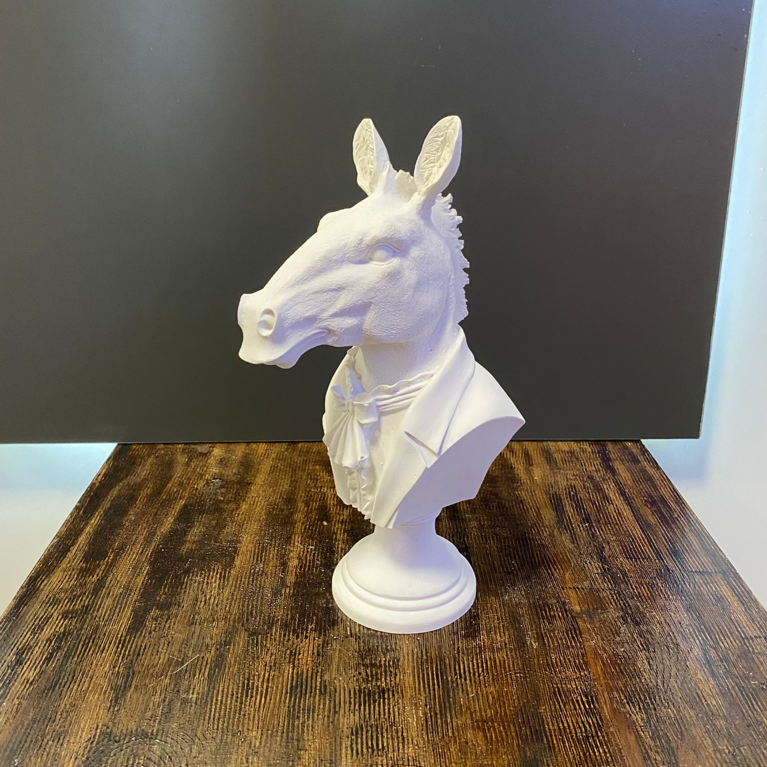 Ceketli Zebra Büst Ham Polyester Obje