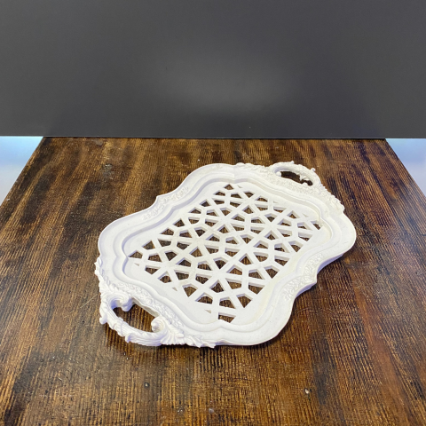 Sufi Desen Tepsi Ham Polyester Obje