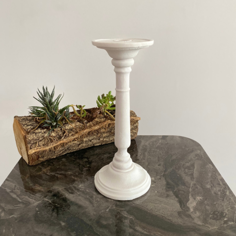 Orta Düz Şamdan Mumluk