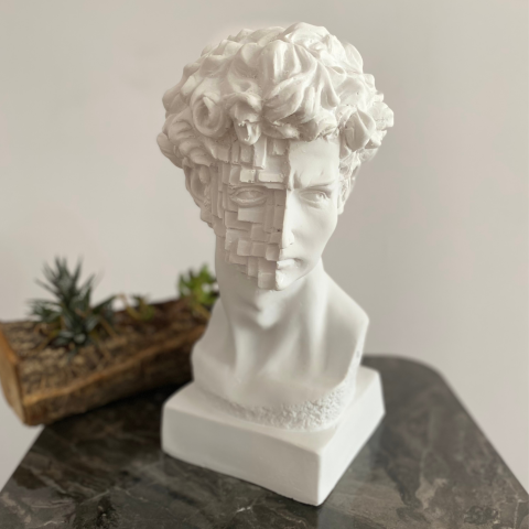 Taşlı Mozaik Davud Büst