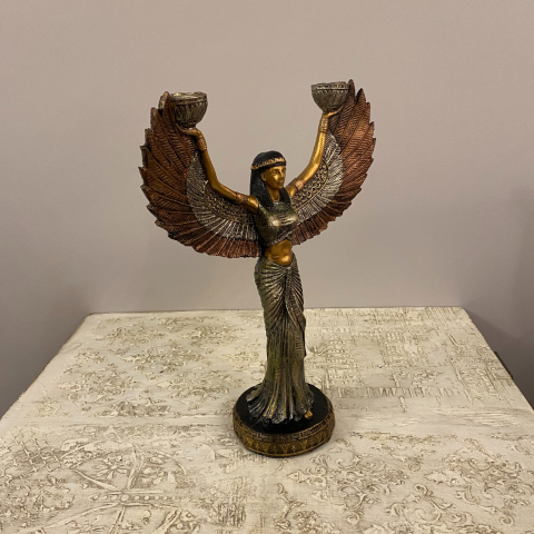 Mısır Tanrıçası İsis Mumluk Şamdan