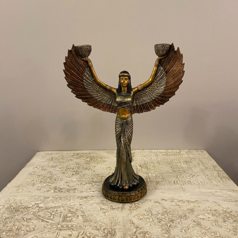 Mısır Tanrıçası İsis Mumluk Şamdan