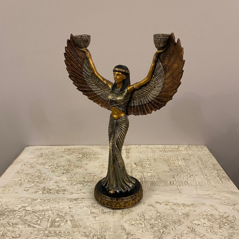 Mısır Tanrıçası İsis Mumluk Şamdan