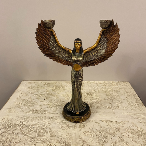 Mısır Tanrıçası İsis Mumluk Şamdan