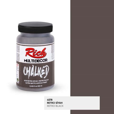 Multi Decor Chalked 100 cc Retro Siyah