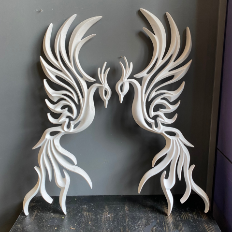 Soyut Anka Kuşu Duvar